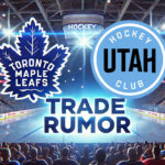 Nick Robertson for Josh Doan? NHL Rumors Toronto Maple Leafs and Utah Hockey Club logos with the words trade rumor below the logo