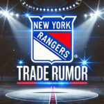Igor Shesterkin’s Future: Hometown Discount or Top Dollar for the Rangers? New York Rangers logo with the words trade rumor below the logo