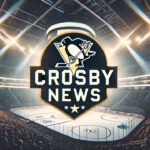 Will Sidney Crosby Sign a Contract Extension with the Penguins on His Birthday? Pittsburgh Penguins logo with the words Crosby news below the logo