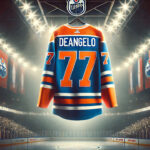 Oilers Trade Rumors: Tony DeAngelo Emerges as Potential Target Tony DeAngelo Edmonton oilers jersey hanging from the rafters of the Oilers arena.