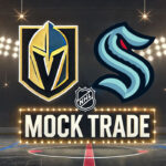 Mock trade: Vegas Golden Knights & Seattle Kraken Vegas Golden Knights and Seattle Kraken logos with the words Mock Trade below the logos