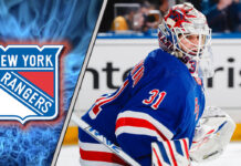 Igor Shesterkin in action for the New York Rangers
