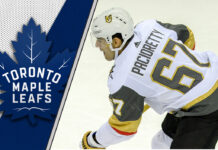 Max Pacioretty in a Toronto Maple Leafs jersey