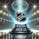 NHL Point Predictions 2024-25: Expert Insights & Bold Calls NHL logo with the words NHL Point Projections 2024-25 on a trophy