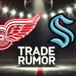 Red Wings Reportedly Targeting Adam Larsson Detroit Red Wings, Seattle Kraken logos with the words trade rumor below the logos