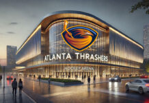 Atlanta Thrashers concept design NHL arena for the expected announcement of an expansion team