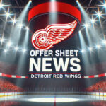 Lucas Raymond’s Offer Sheet Buzz Fades, Red Wings Eye Contract Resolution Detroit Red Wings logo with the words Offer Sheet news