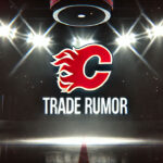 Calgary Flames Explore Rasmus Andersson Trade Amid Rebuild Calgary Flames logo with the words trade rumor below the logo