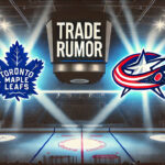 Jarnkrok on the Move? Leafs Eye Cap Space for Pacioretty, Lorentz Toronto Maple Leafs and Columbus Blue jackets logos side-by-side with the words NHL trade rumors on a scoreboard.