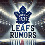 Toronto Maple Leafs logo with the words Leafs rumors below the logo