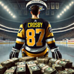 Sidney Crosby Extends Legacy with Penguins: NHL Trade Rumors Quashed Sidney Crosby sitting on stacks of money celebrating his contract extension with the Pittsburgh Penguins