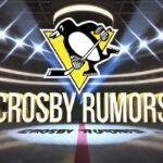 Could Sidney Crosby Be Traded? NHL Trade Rumors Heat Up Pittsburgh Penguins logo with the words Crosby Rumors below the logo