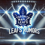 Toronto Maple Leafs logo with the words Leafs rumors below the logo