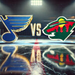 Wild vs. Blues: NHL Game Preview, Prediction, and How to Watch Minnesota Wild and St. Louis Blues logo with the word vs. between the logos.