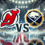 Devils Look to Spoil the Sabres’ European Vacation in NHL Season Opener New Jersey Devils and Buffalo Sabres logos side-by-side.