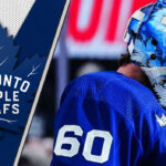 Could Joseph Woll Win the Vezina Trophy? Toronto Maple Leafs goalie Joseph Woll making a glove save