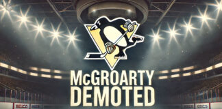 Rutger McGroarty demoted to AHL Wilkes-Barre after three games with Pittsburgh Penguins
