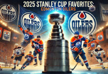 Edmonton Oilers logo with Stanley Cup