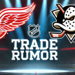 Red Wings Eyeing Cam Fowler in Potential Blockbuster Trade Detroit Red Wings and Anaheim Ducks logos side-by-side with the words NHL trade rumors below the logos