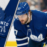 Liljegren on the Block? Analyzing the Toronto Maple Leafs’ Defensive Depth Toronto Maple Leafs defenseman Timothy Liljegren skating with the puck during an NHL game.