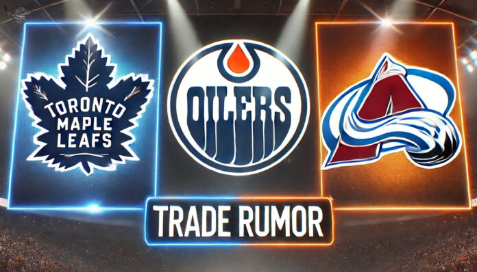 Matt Benning Trade Rumors: Maple Leafs Face Roster Decisions Toronto Maple Leafs, Edmonton Oilers, and Colorado Avalanche logos with the words NHL trade rumors below the logos