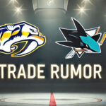 Nashville Predators Linked to San Jose Sharks’ Mikael Granlund in Latest NHL Trade Rumors Nashville Predators and San Jose Sharks logo side-by-side with the words NHL trade rumors below the logo