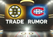 Trent Frederic of the Boston Bruins is a rumored Montreal Canadiens trade target