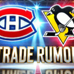 Penguins Heavily Scouting Canadiens: Potential Trade Targets & Analysis | NHL Trade Rumors Montreal Canadiens and Pittsburgh Penguins logos side-by-side with the words NHL trade rumors below the logo