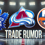 Is It Time for the Maple Leafs to Trade Nick Robertson? Possible Destinations with Islanders and Avalanche Toronto Maple Leafs, Colorado Avalanche, and New York Islanders logos with the words NHL trade rumors below the logos