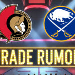 Ottawa Senators Eye Sabres’ Jack Quinn in Potential Trade Deal Ottawa Senators and Buffalo Sabres logos side-by-side with the words NHL Rumors below the logo