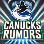 Vancouver Canucks logo with the words Canucks rumors below the logo