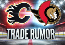Rasmus Andersson and Shane Pinto in a potential Calgary Flames and Ottawa Senators trade.