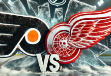 Philadelphia Flyers vs. Detroit Red Wings hockey game