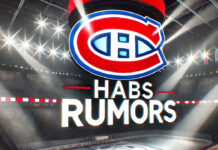 Montreal Canadiens logo with the words "Habs Rumors"