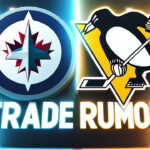 Winnipeg Jets Eyeing Marcus Pettersson in Trade with Pittsburgh Penguins Winnipeg Jets and Pittsburgh Penguins logos side-byside with the words NHL trade rumors below the logo.