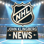 John Klingberg News: Defenseman Eyes NHL Return After Hip Surgery NHL logo with the words John Klingberg news below the logo
