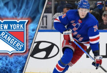 Kaapo Kakko of the New York Rangers looking frustrated