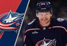 Columbus Blue Jackets forward Mathieu Olivier