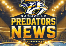 Nashville Predators logo with the words "Predators News"