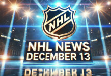 NHL players in action during a December 13, 2024 game, showcasing thrilling matchups and standout performances.