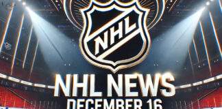 NHL game action from December 15, 2024