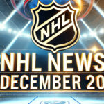 NHL News December 20, 2024: Game Results, Highlights, and Updates NHL logo with the words NHL news December 20 below the logo