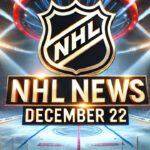 NHL News December 22, 2024: Game Results, Highlights, and Updates NHL logo with the words NHL news December 22, 2024 below the logo