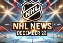 NHL logo with the words NHL news December 22, 2024 below the logo