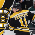Trent Frederic in action for the Boston Bruins