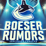 Vancouver Canucks logo with the words Boeser Rumors below the logo