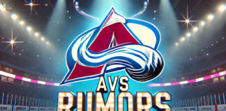 Colorado Avalanche logo with the words Avs rumors below the logo