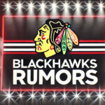 Chicago Blackhawks Rumors: Could Mikko Rantanen Join Chicago’s Rebuild? Chicago Blackhawks logo with the words Blackhawks rumors below the logo