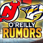 New Jersey Devils and Nashville Predators logos with the words O'Reilly Rumors below the logos