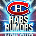 Montreal Canadiens logo with the words Habs rumors below the logo